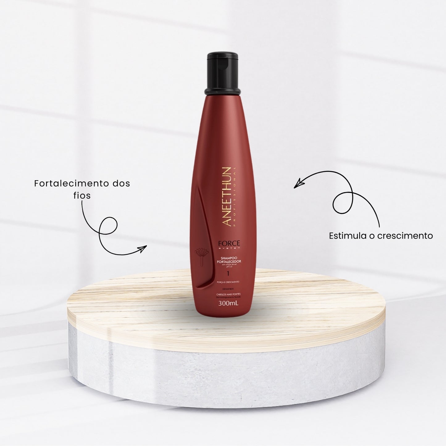 Kit Aneethun Force Shampoo 300 ml + Máscara 250 g + Finalizador 250 g