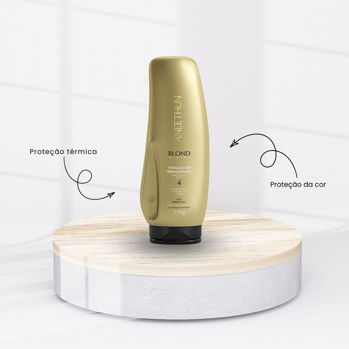 Kit Aneethun Blond Shampoo Silver 300 ml + Finalizador Termoativado 250 g