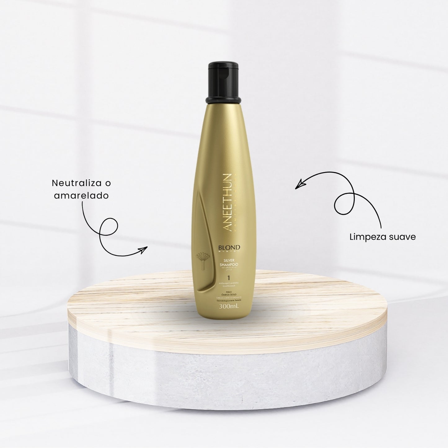 Kit Aneethun Blond Shampoo Silver 300 ml + Máscara 250 g + Finalizador 250 g