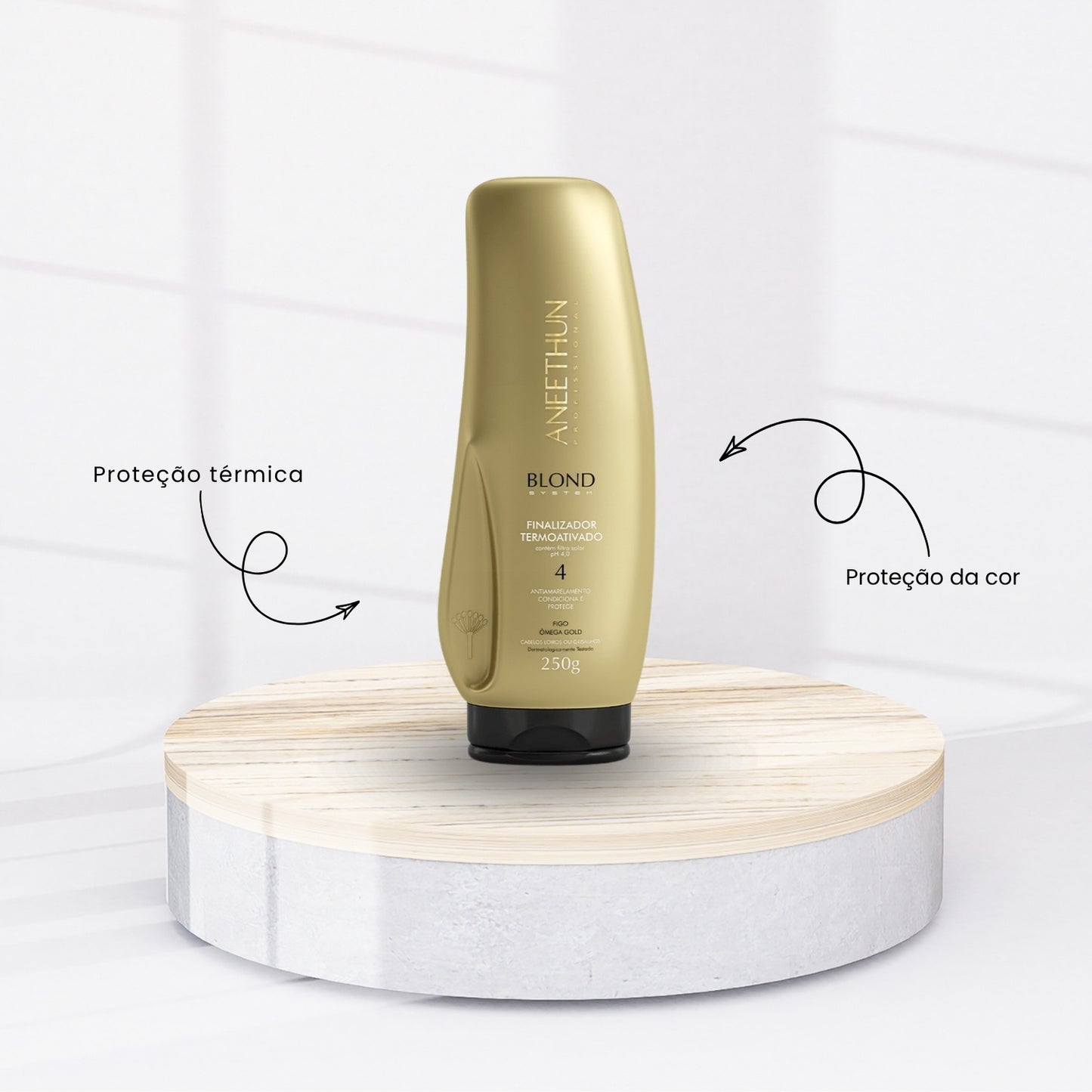 Kit Aneethun Blond Shampoo Silver 300 ml + Máscara 250 g + Finalizador 250 g