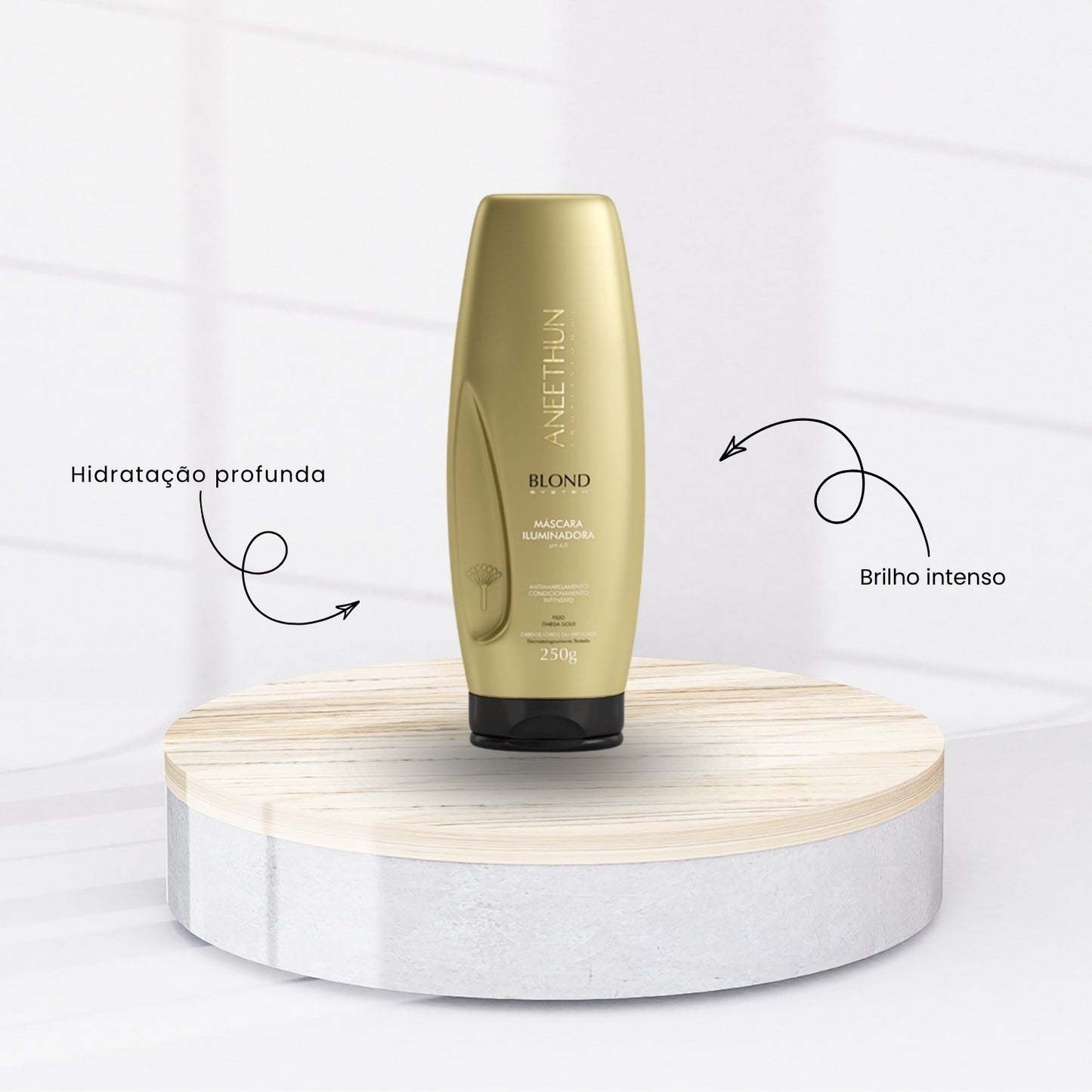 Kit Aneethun Blond Shampoo Silver 300 ml + Máscara 250 g + Finalizador 250 g