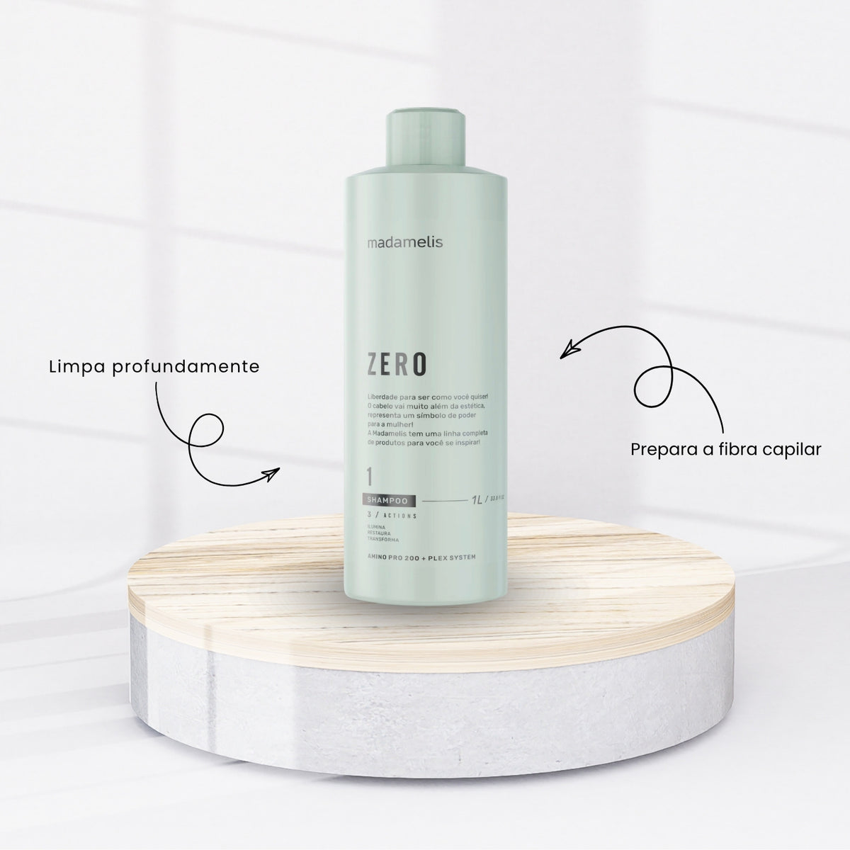 Kit Madamelis Zero Escova Progressiva Sem Formol Duo + Pro Mask Control