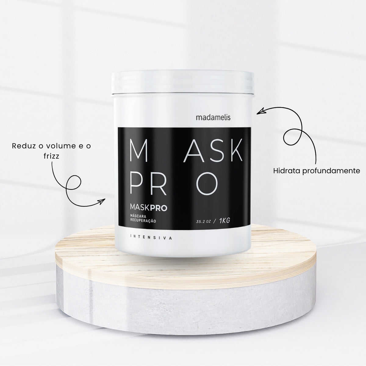 Kit Madamelis Zero Escova Progressiva Sem Formol Duo + Pro Mask Control