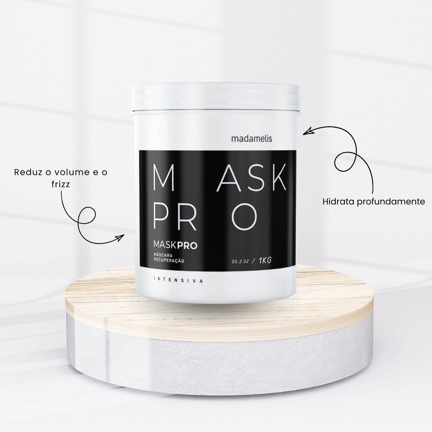 Kit Madamelis Bambarro Escova Progressiva Duo + Máscara Pro Mask Control