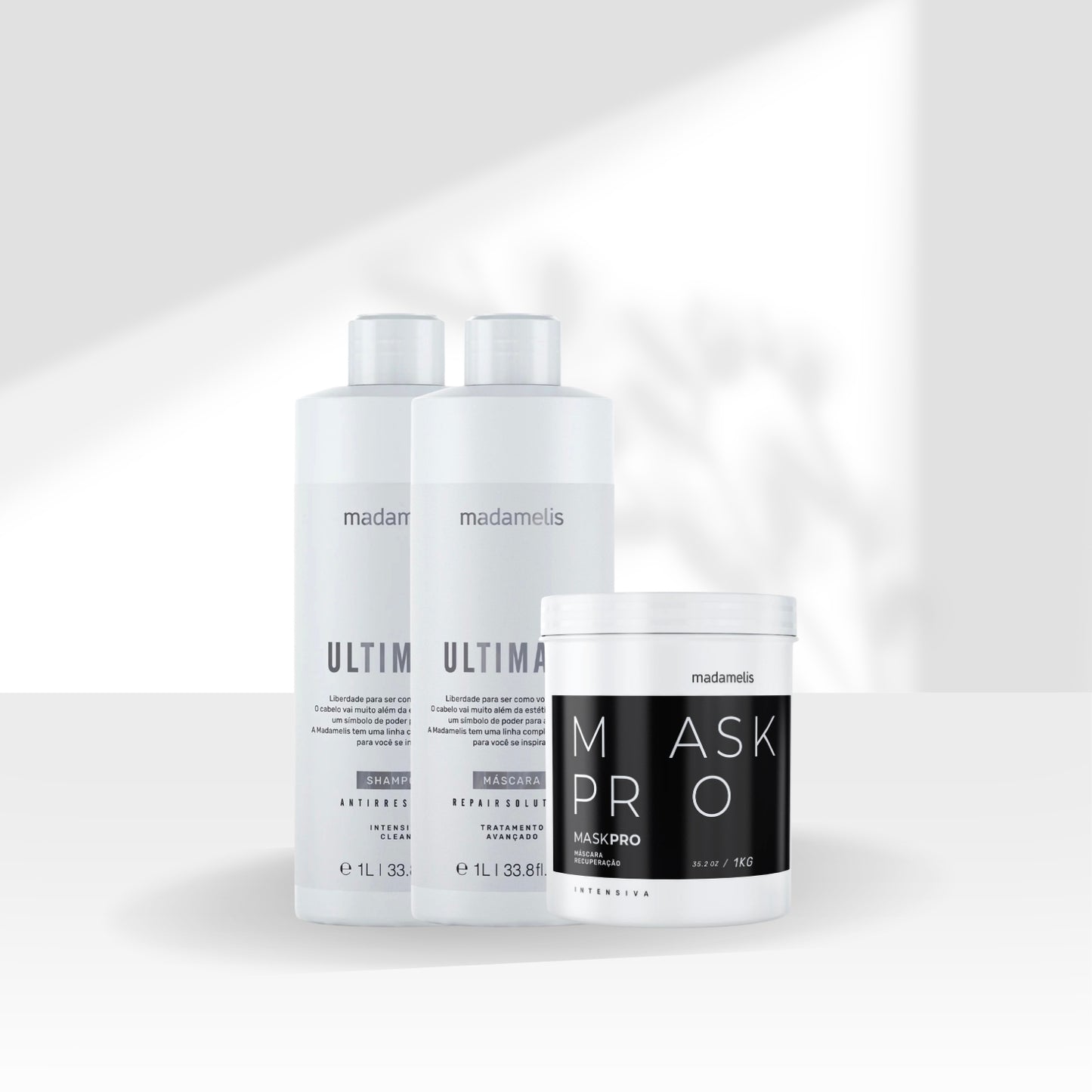 Kit Madamelis Ultimate Escova Progressiva Duo + Máscara Pro Mask Control