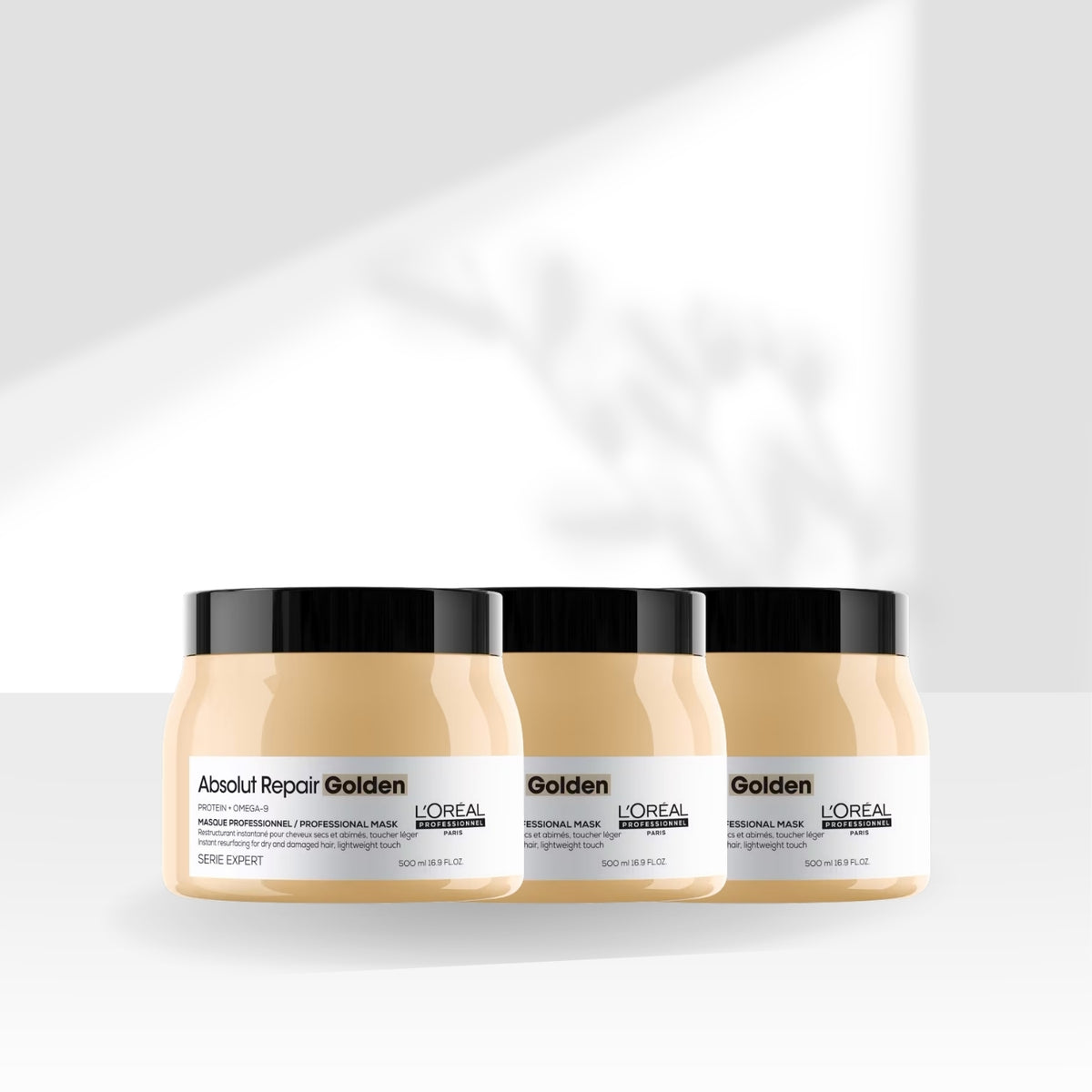 Kit Loreal Absolut Repair Gold Quinoa 3 Máscara 500 g