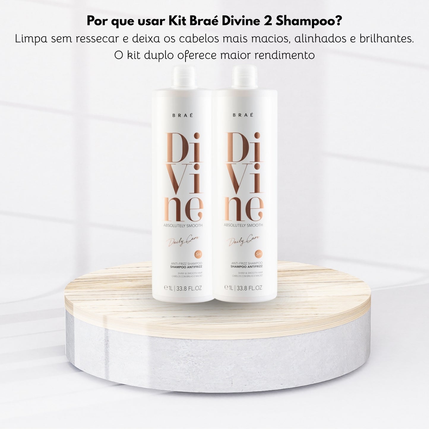 Kit Braé Divine 2 Shampoo 1 Litro