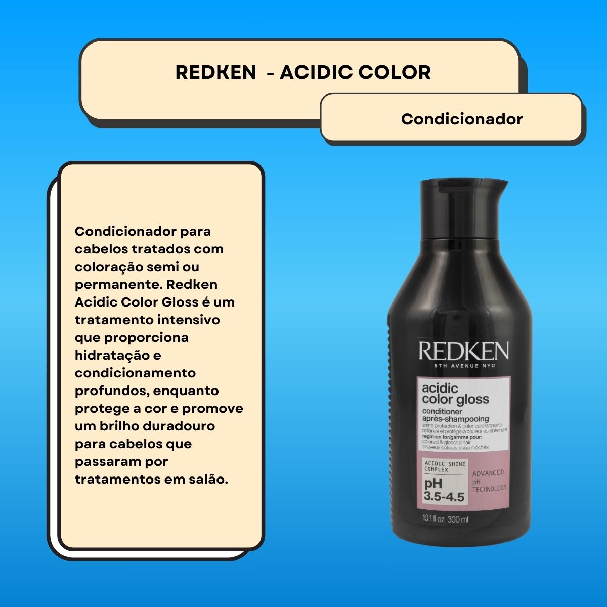 Condicionador Redken Acidic Color Gloss 300 ml