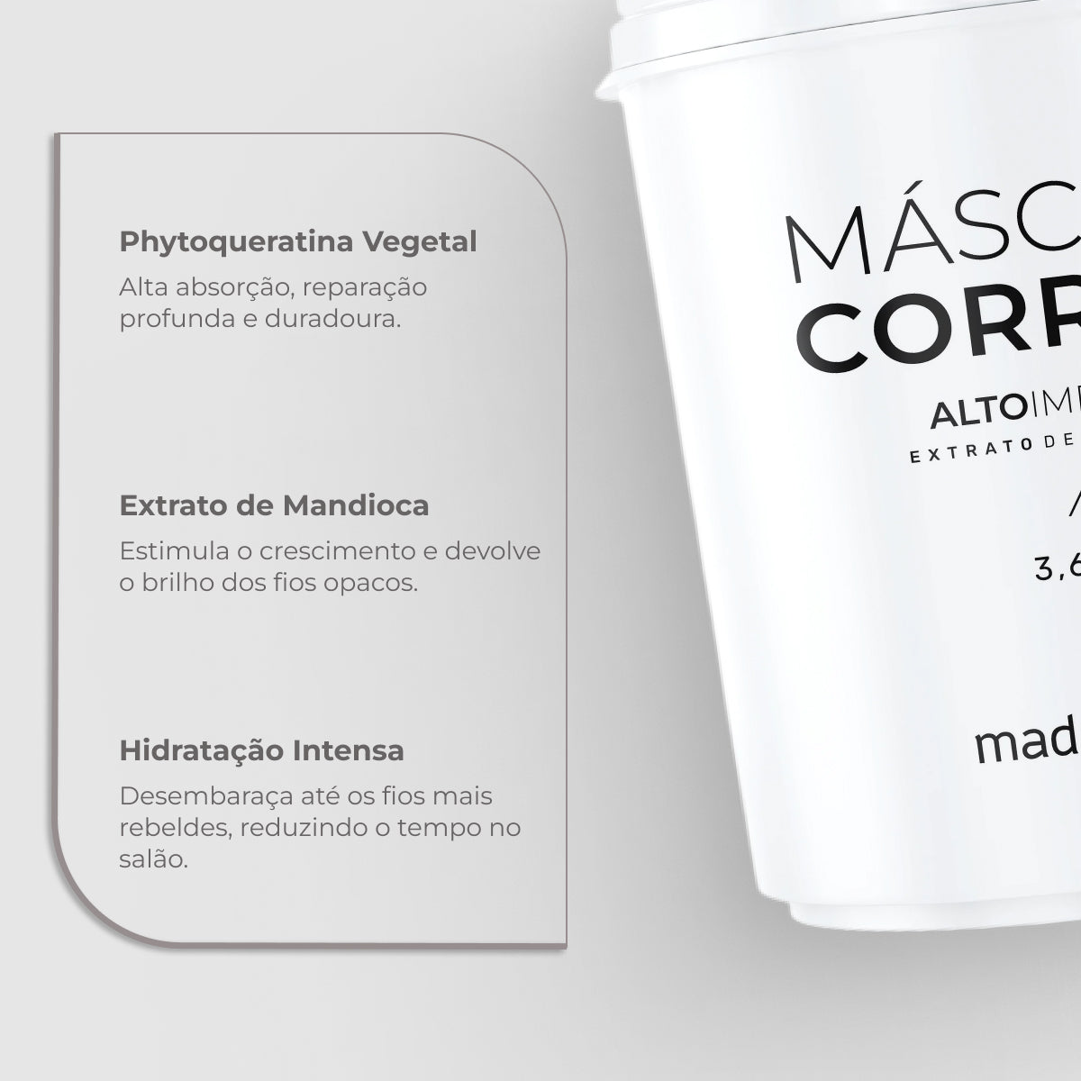 Máscara Madamelis Corrida Alto Impacto 3,6 Kg