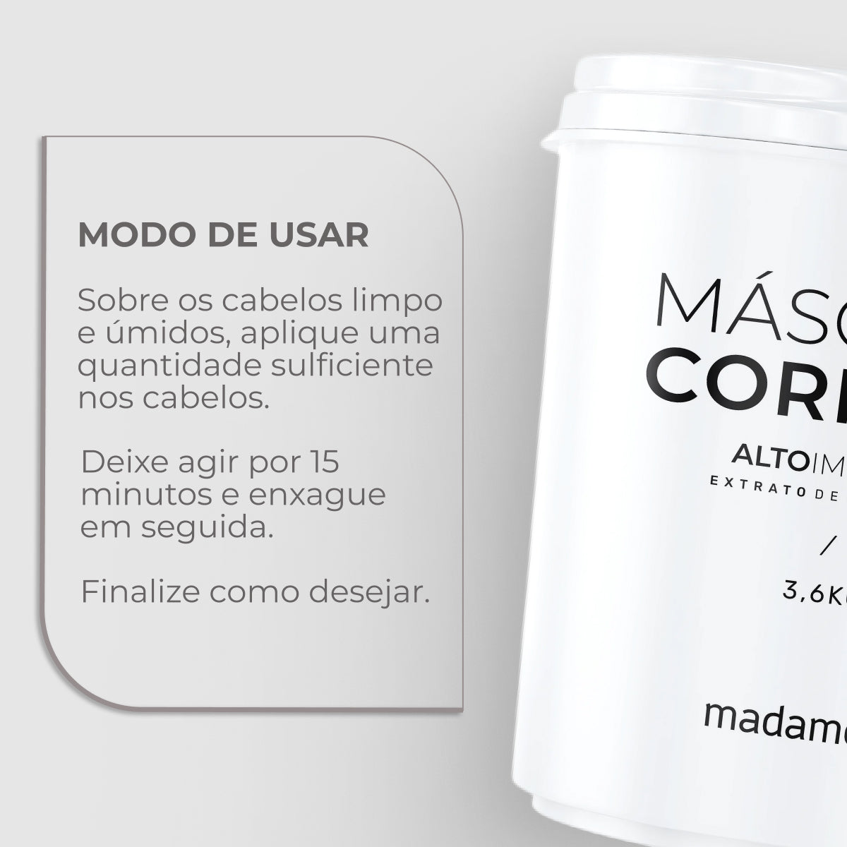 Máscara Madamelis Corrida Alto Impacto 3,6 Kg