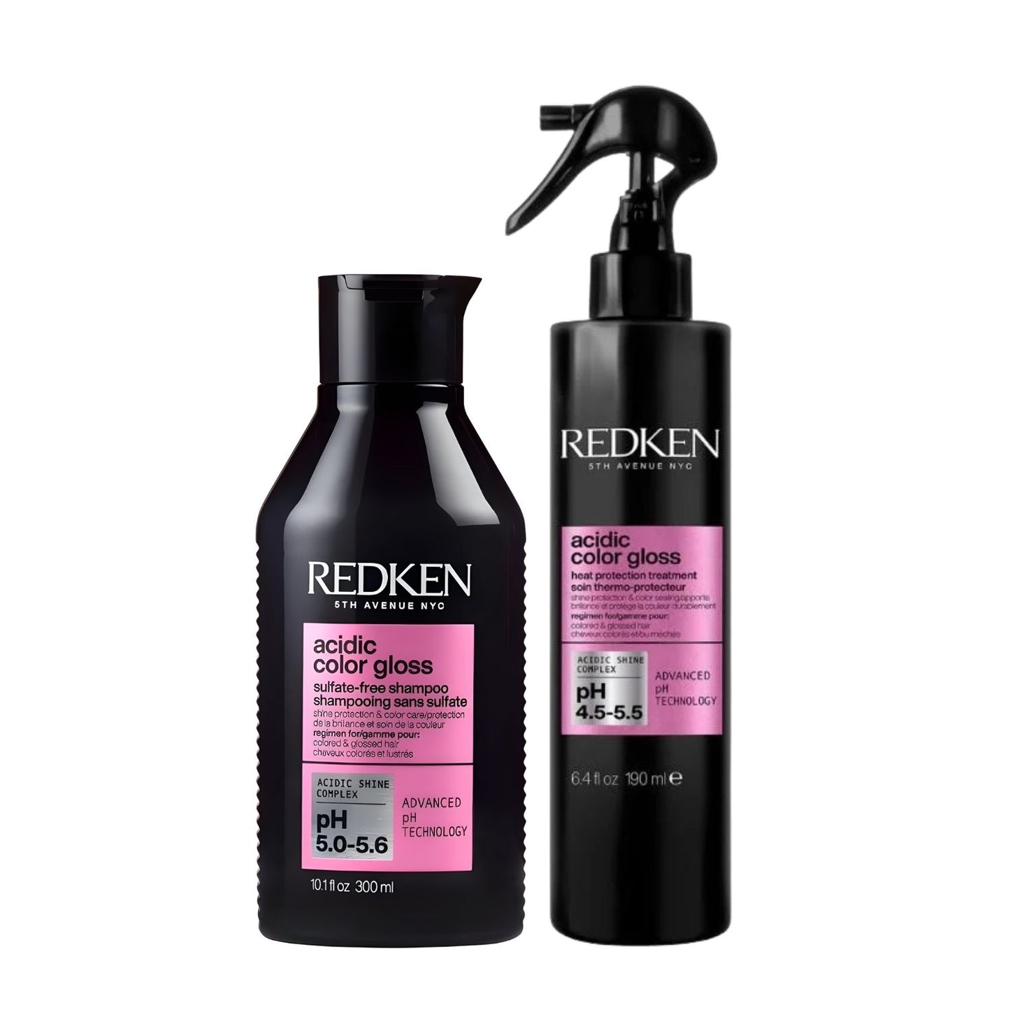 Kit Redken Acidic Color Gloss Shampoo 300 ml e Leave-in 190 ml