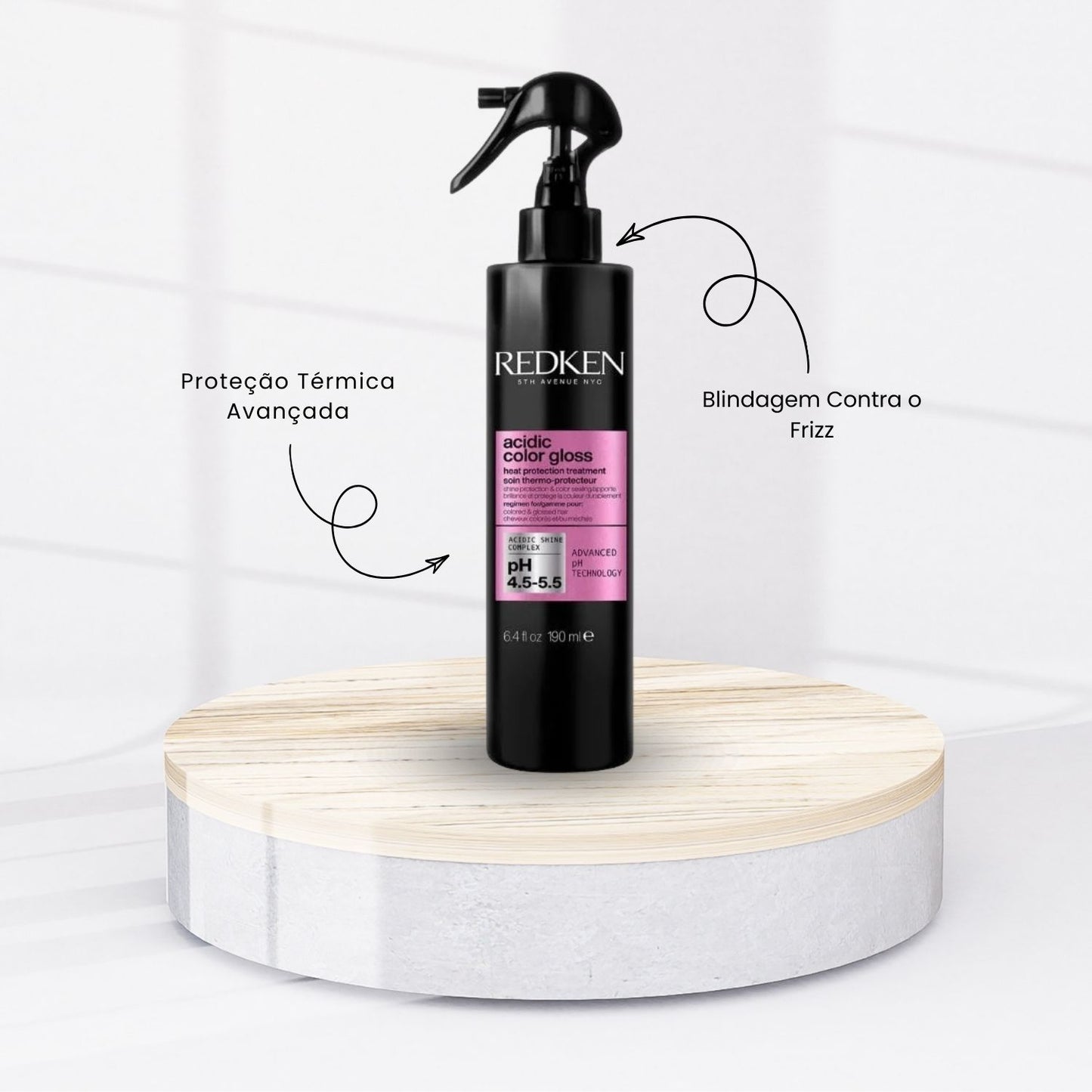 Kit Redken Acidic Color Gloss Shampoo 300 ml e Leave-in 190 ml