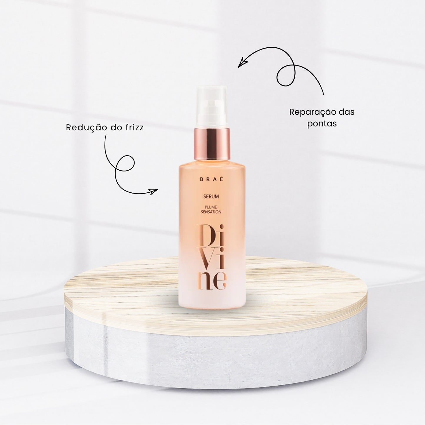 Kit Braé Divine Plume Sensation 3 Sérum Reparador 60 ml