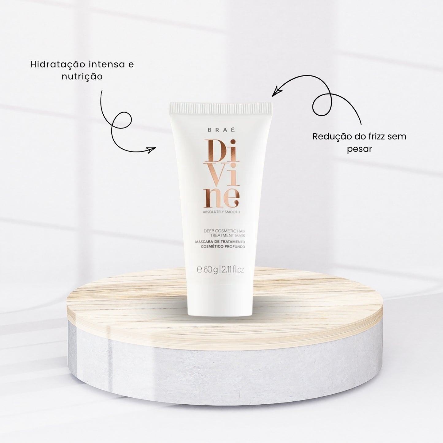 Kit Braé Divine 2 Máscara Capilar 60 ml
