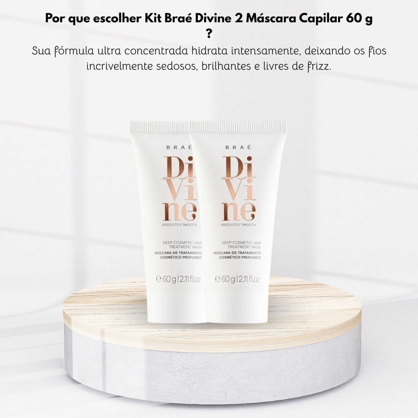 Kit Braé Divine 2 Máscara Capilar 60 ml