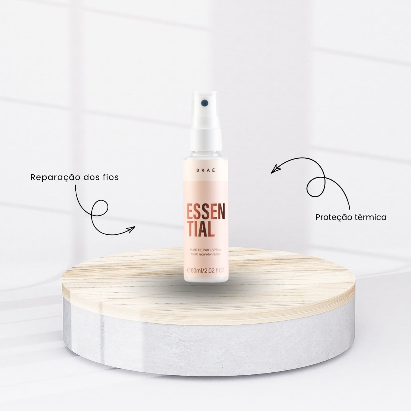 Kit Braé Essential 2 Spray Fluido Reparador Capilar 60 ml