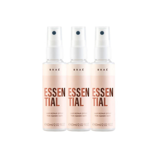 Kit Braé Essential 3 Spray Fluido Reparador Capilar 60 ml