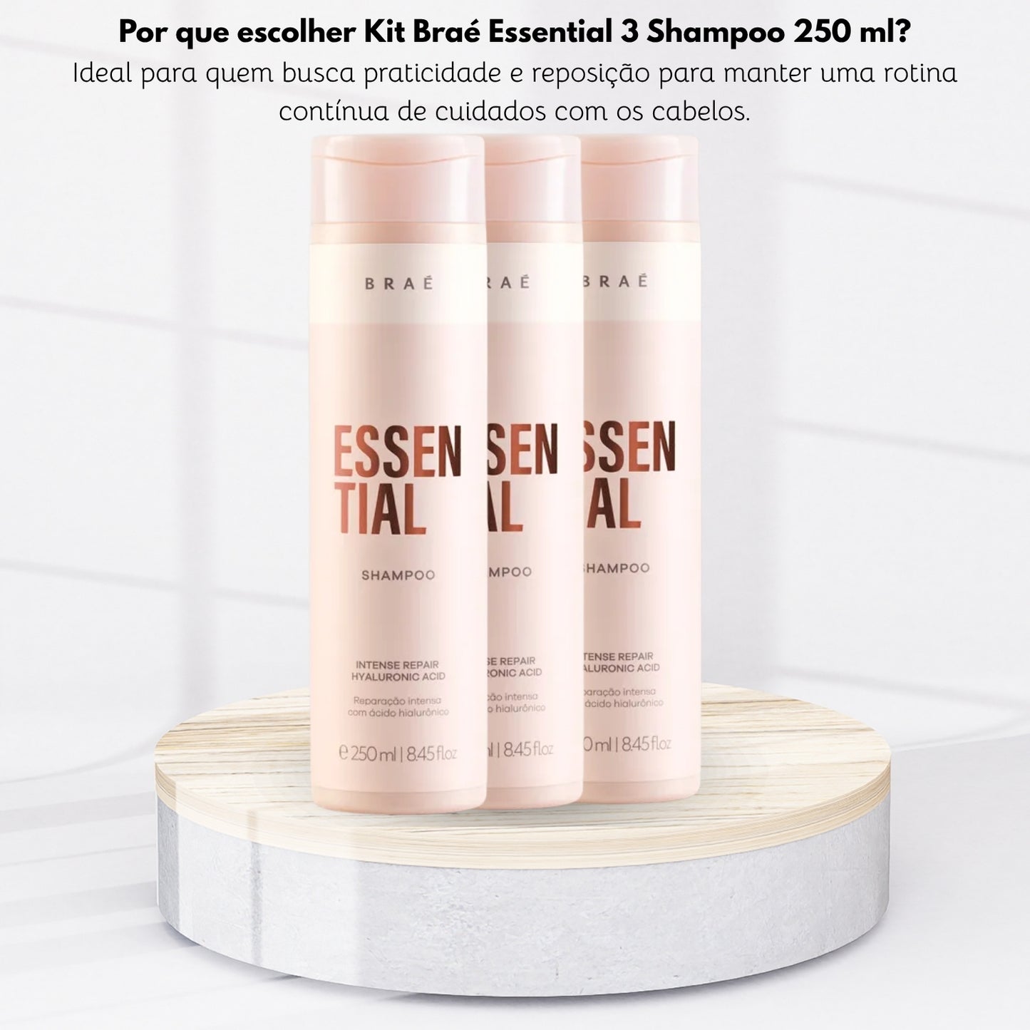 Kit Braé Essential 3 Shampoo 250 ml
