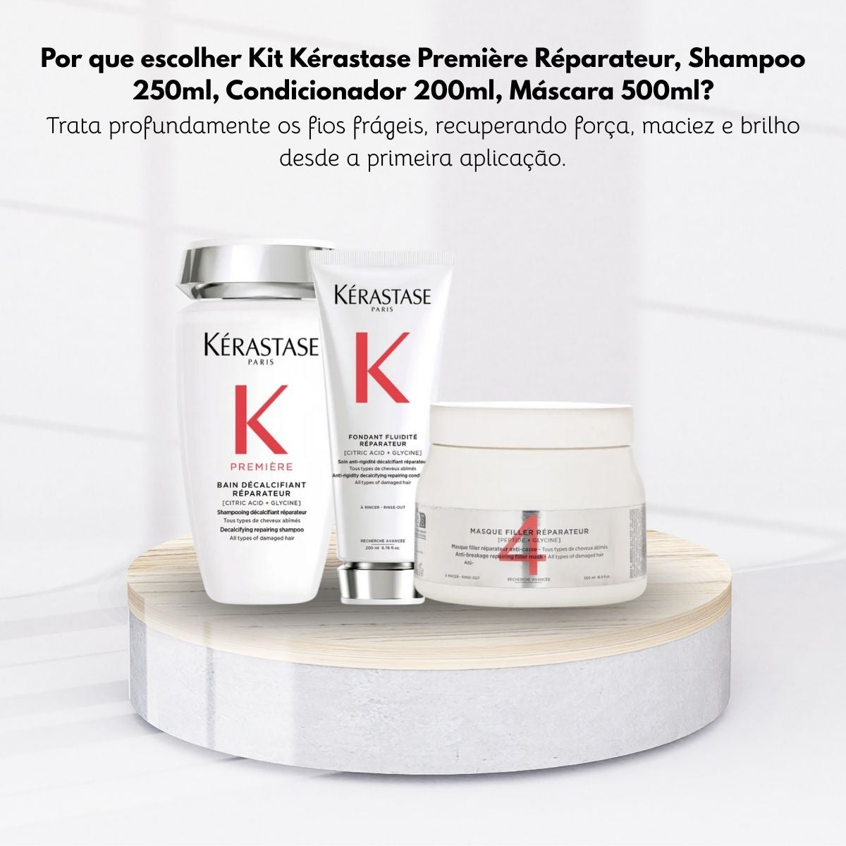 Kit Kérastase Première Shampoo, Condicionador e Máscara