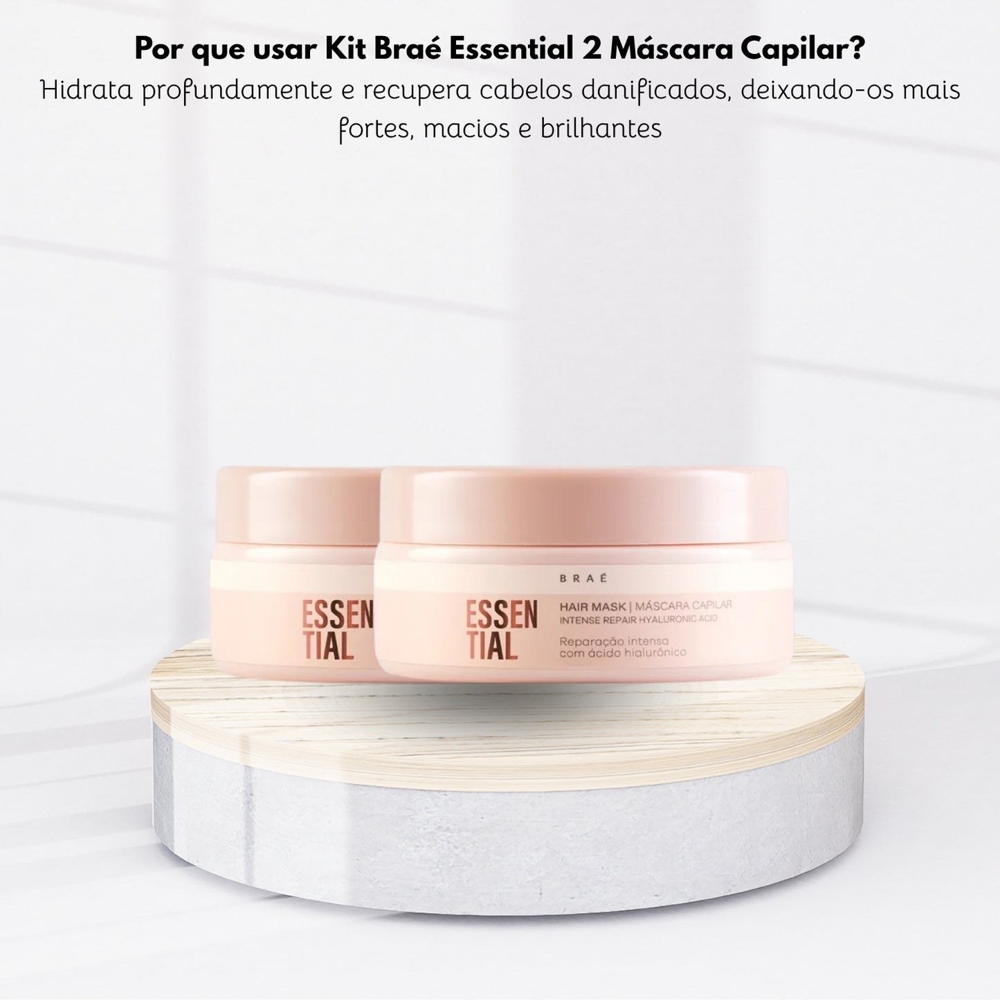 Kit Braé Essential 2 Máscara Capilar Reparação Intensa 200 g