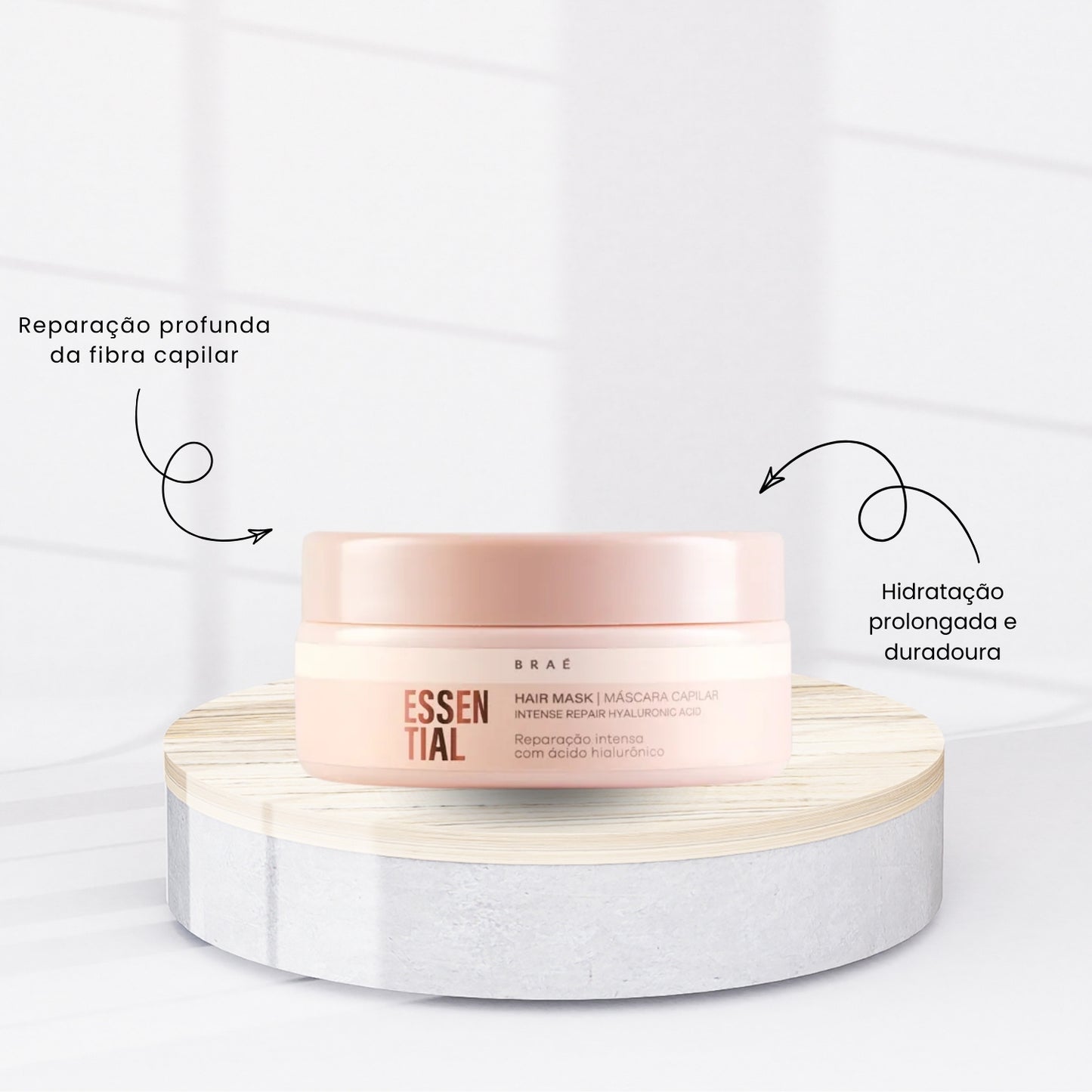 Kit Braé Essential 3 Máscara Capilar Reparação Intensa 200 g