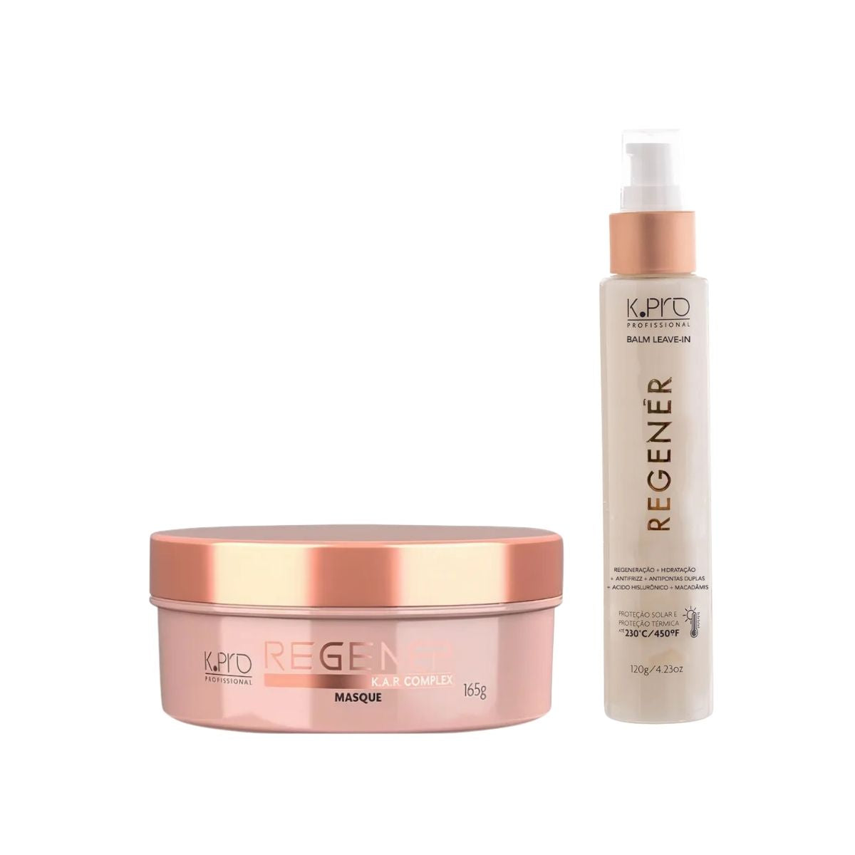 Kit K.Pro Regenér Máscara Capilar 165 g + Leave-In 120 g