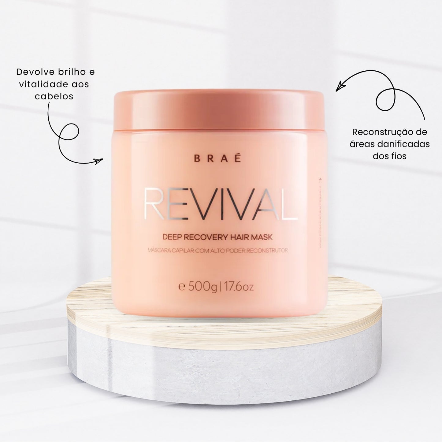 Kit Braé Revival 2 Máscara de Reconstrução 500 g