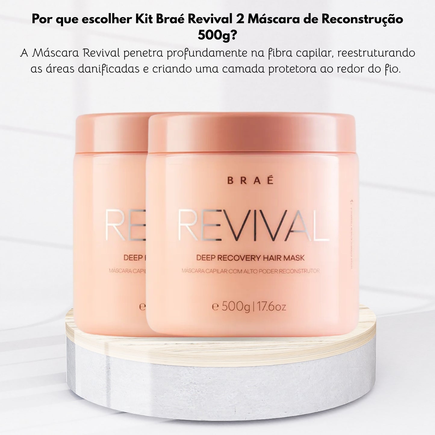 Kit Braé Revival 2 Máscara de Reconstrução 500 g