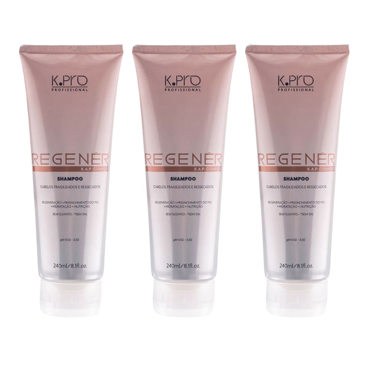 Kit K.Pro Regenér 3 Shampoos 240 ml