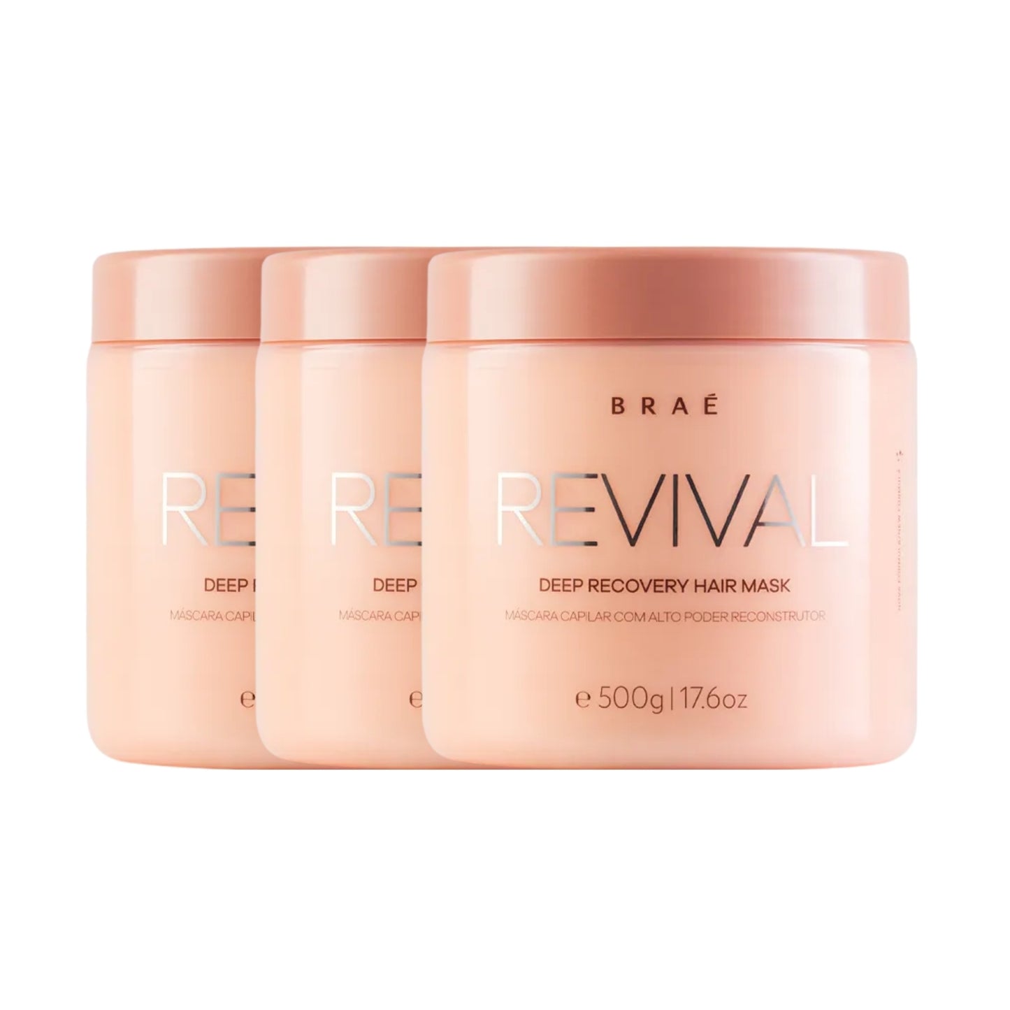 Kit Braé Revival 3 Máscara de Reconstrução 500 g