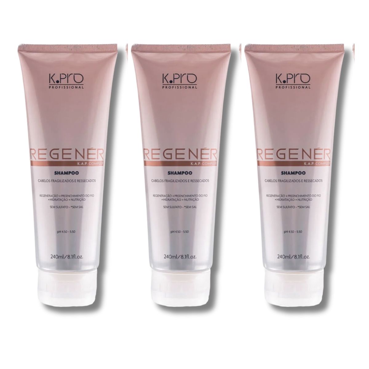 Kit K.Pro Regenér 3 Shampoos 240 ml