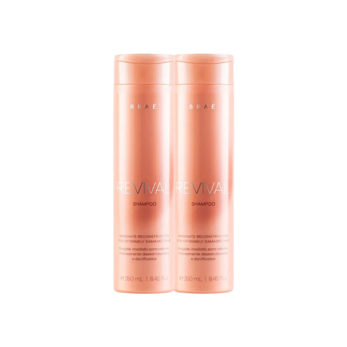 Kit Braé Revival 2 Shampoo Reconstrutor 250 ml