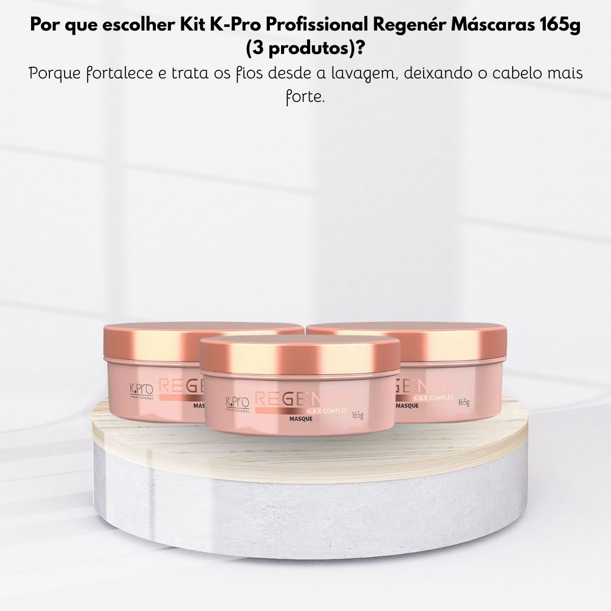 Kit K.Pro Regenér 3 Máscaras Capilares 165 g
