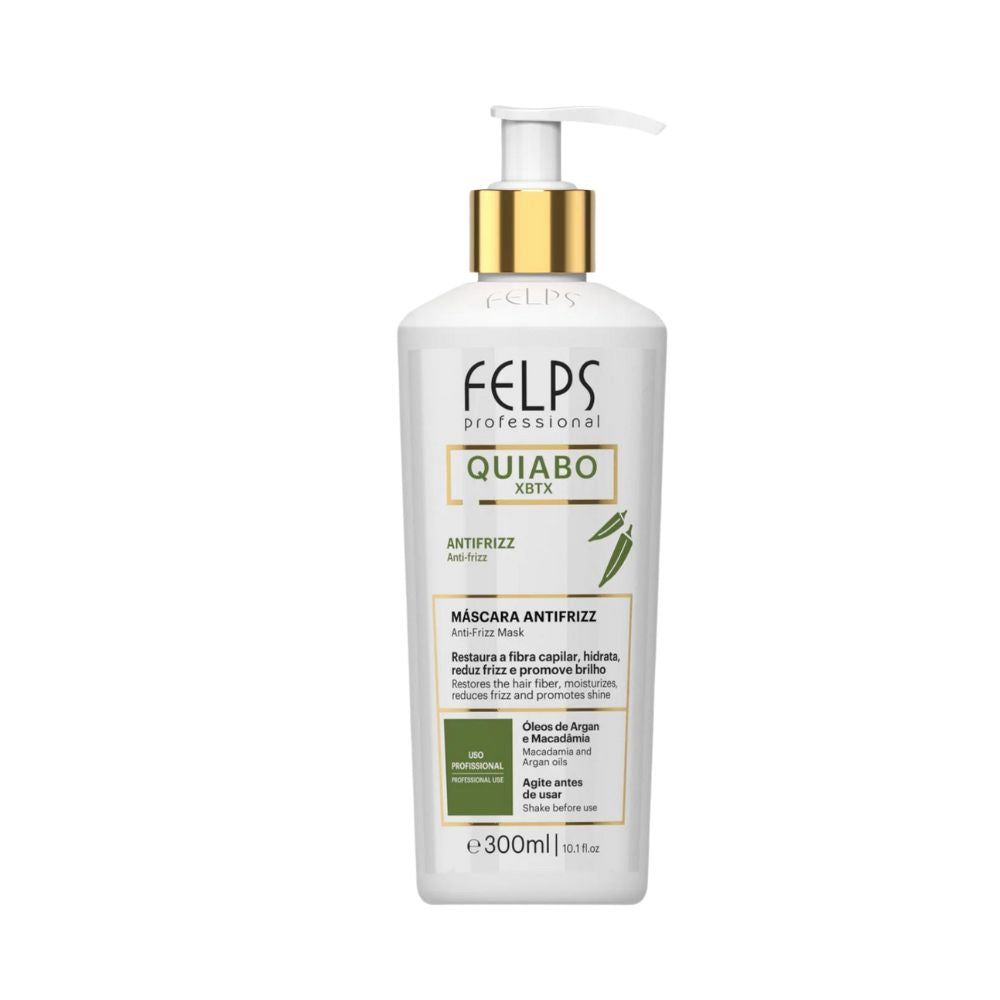 Máscara Felps XBTX Quiabo Antifrizz 300 ml