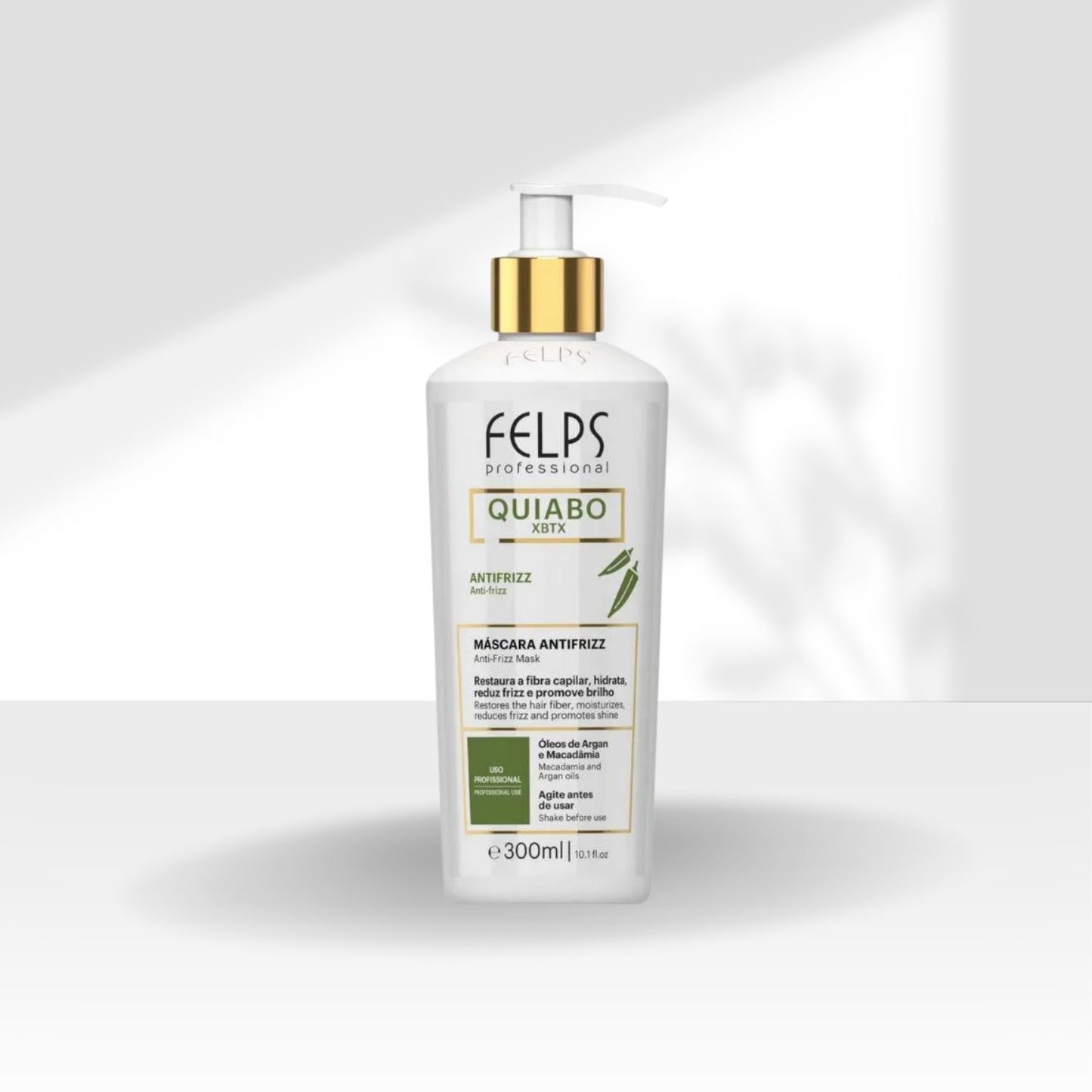 Máscara Felps XBTX Quiabo Antifrizz 300 ml