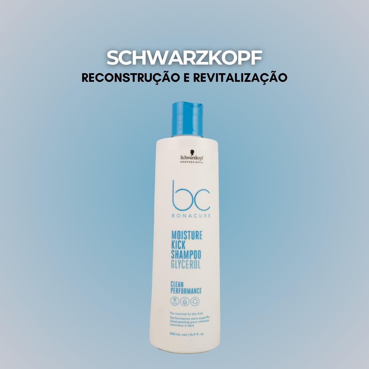 Shampoo Schwarzkopf Moisture Kick Shampoo Hidratante 500 ml