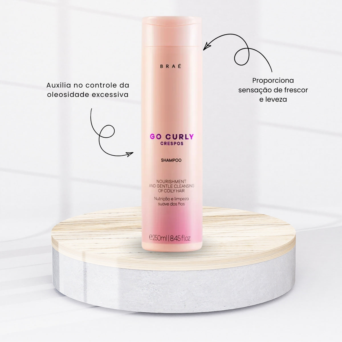 Kit Braé Go Curly Crespos 2 Shampoo 250 ml