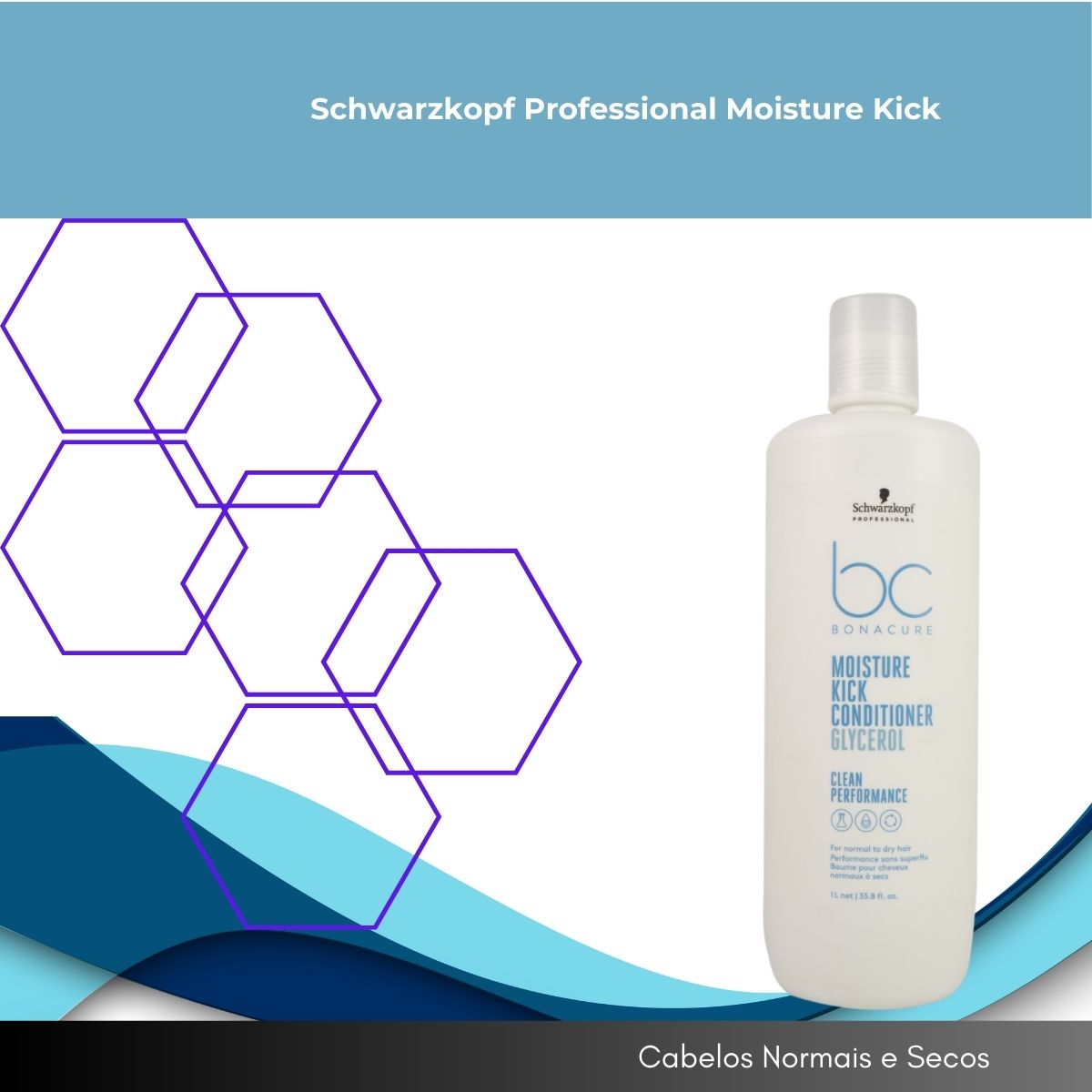 Condicionador Schwarzkopf Moisture Kick 1 Litro