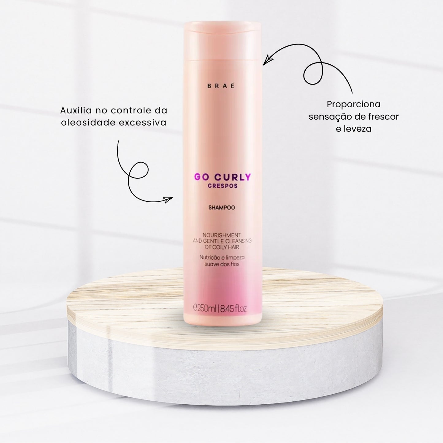 Kit Braé Go Curly Crespos 3 Shampoo 250 ml