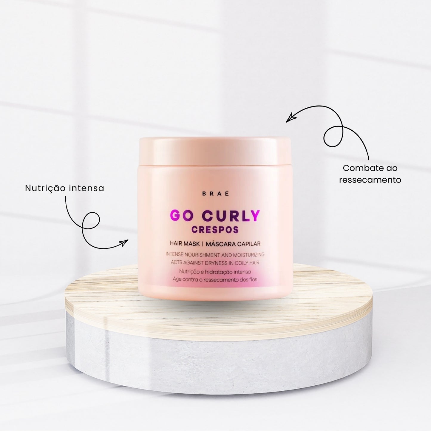 Máscara Braé Go Curly Crespos 500 g
