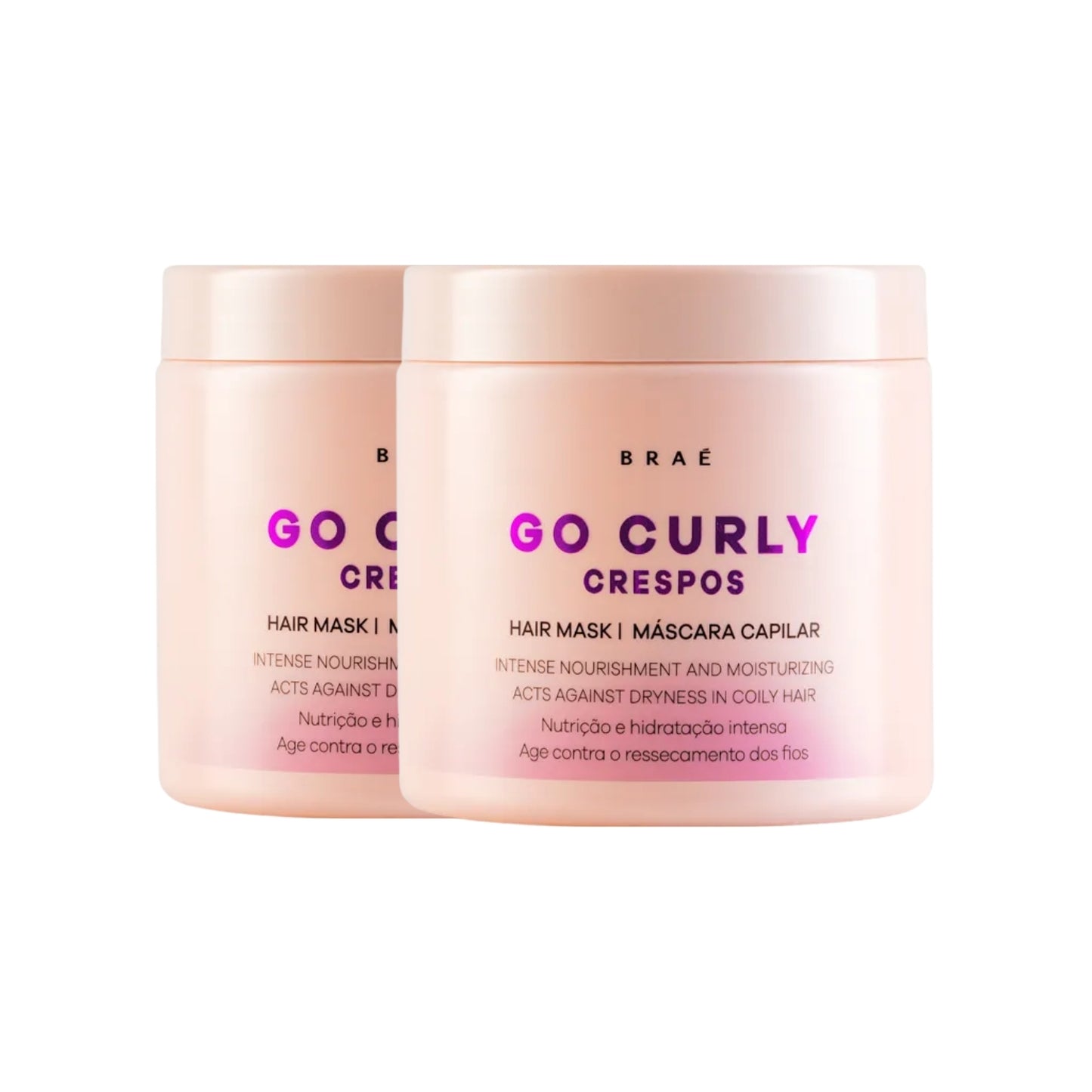 Kit Braé Go Curly Crespos 2 Máscara Capilar 500 g