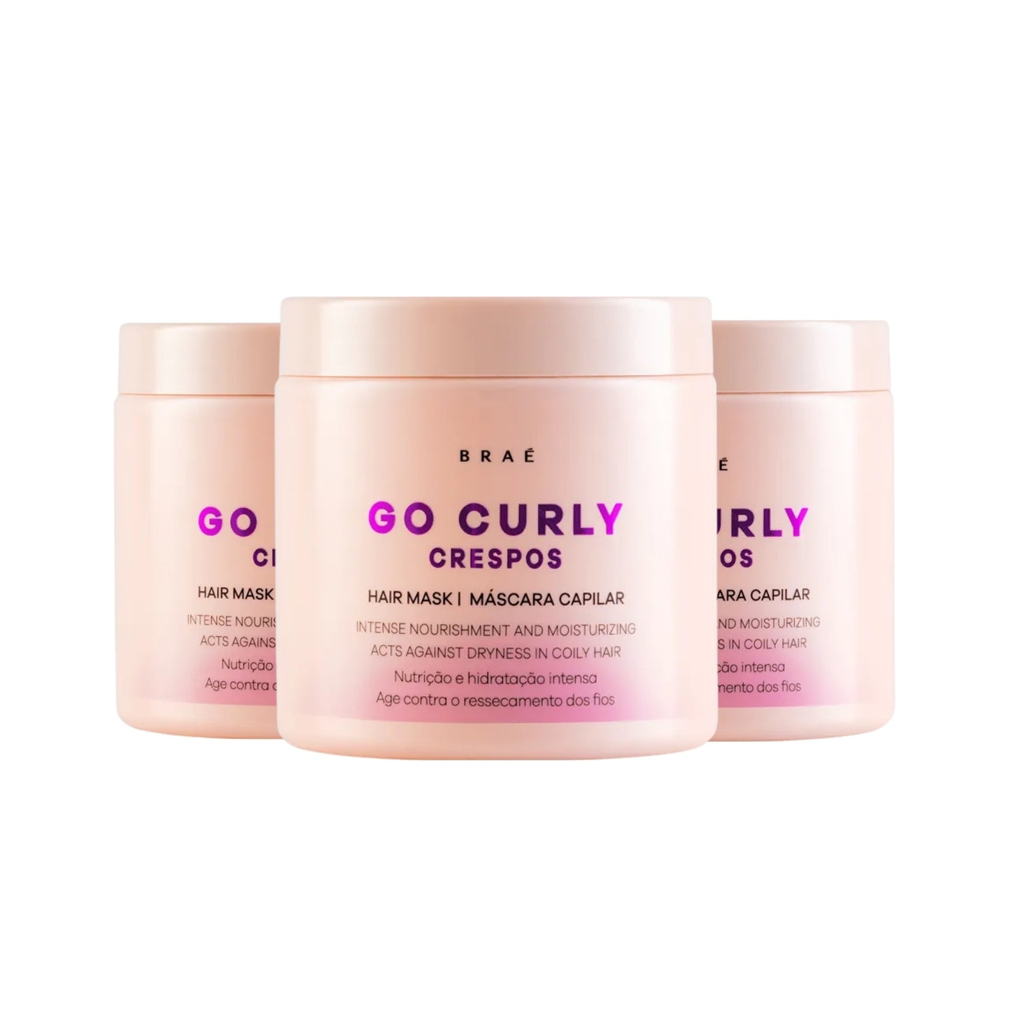 Kit Braé Go Curly Crespos 3 Máscara Capilar 500 g