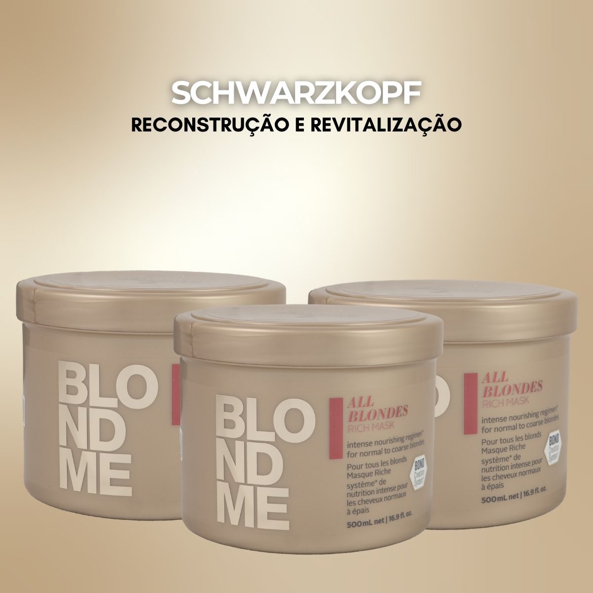 Kit Schwarzkopf BlondMe 3 Máscara 500 ml