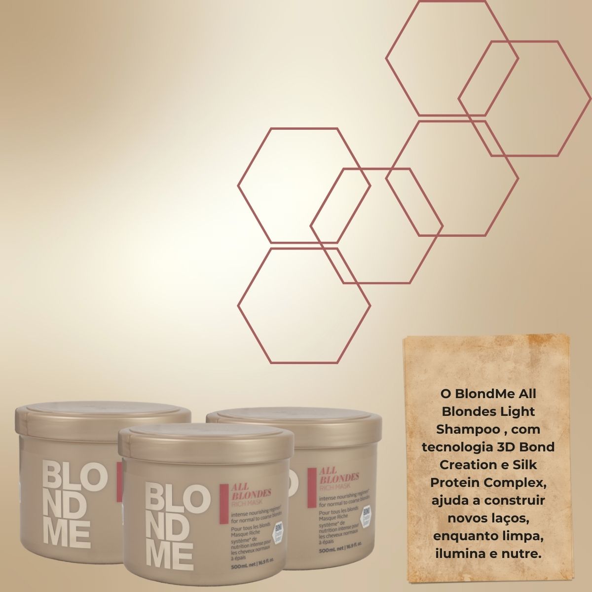 Kit Schwarzkopf BlondMe 3 Máscara 500 ml