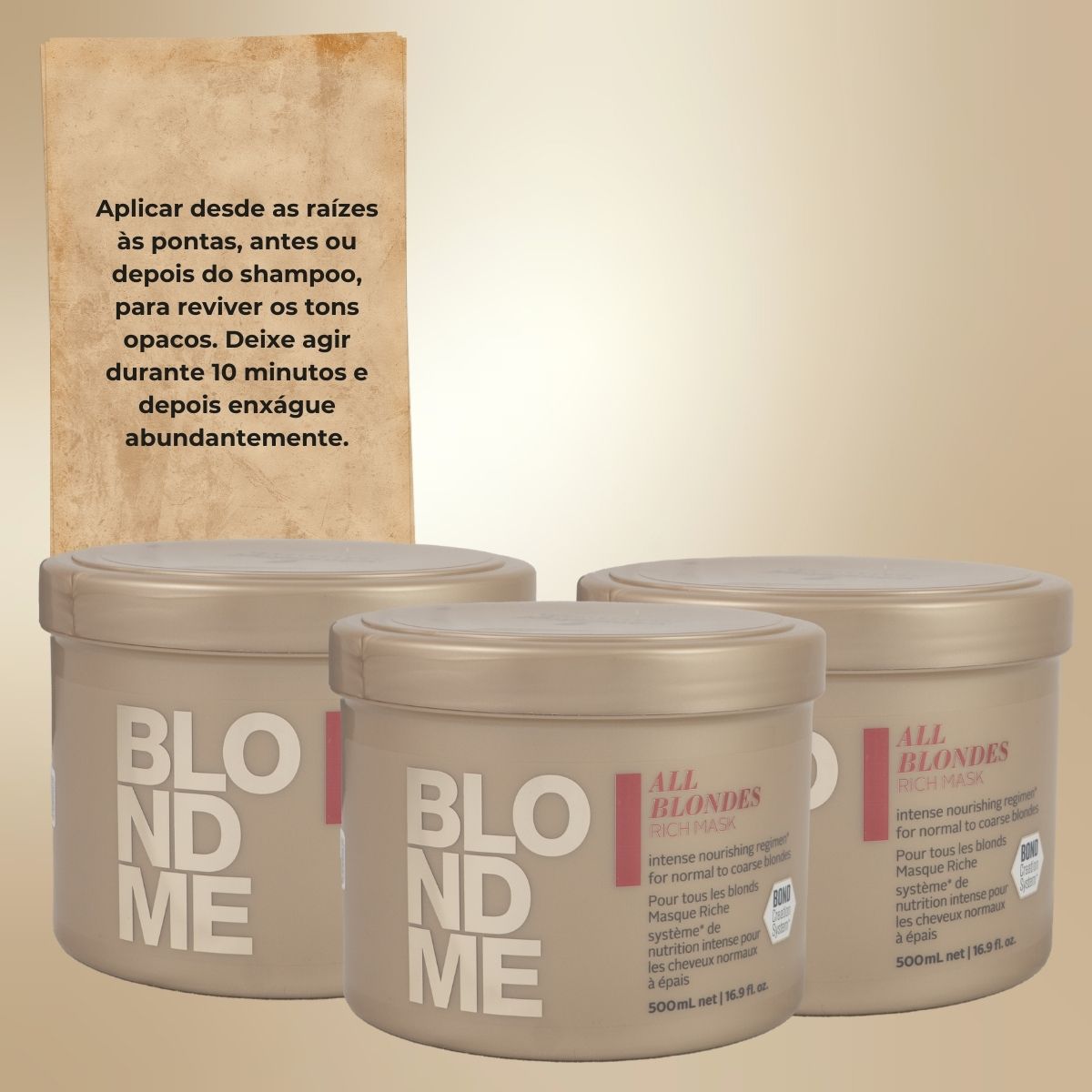 Kit Schwarzkopf BlondMe 3 Máscara 500 ml