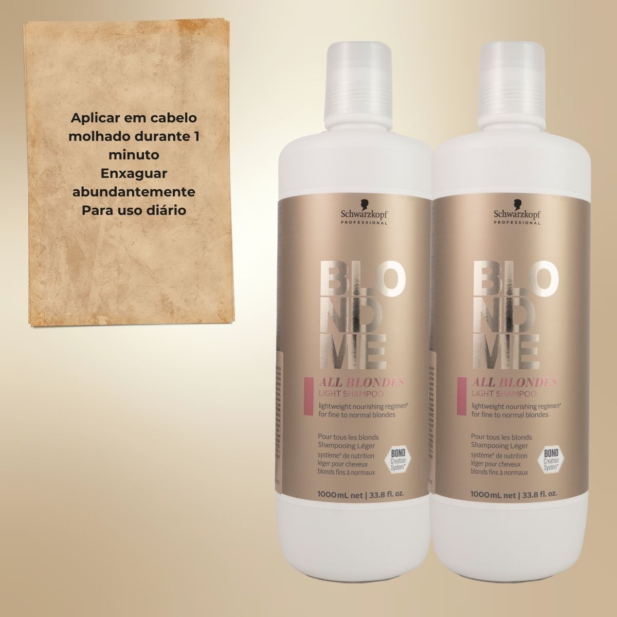 Kit Schwarzkopf BlondMe Light 2 Shampoo 1 Litro