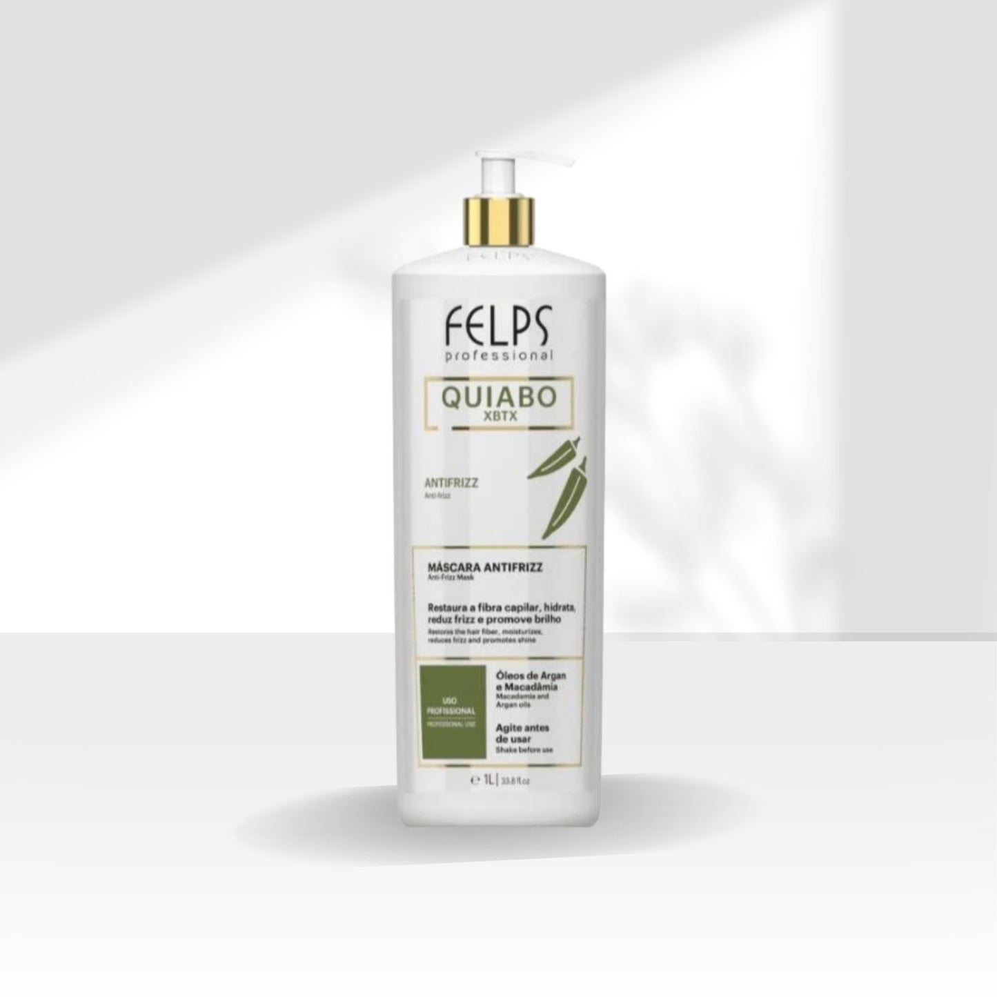 Máscara Felps XBTX Quiabo Antifrizz 1 Litro