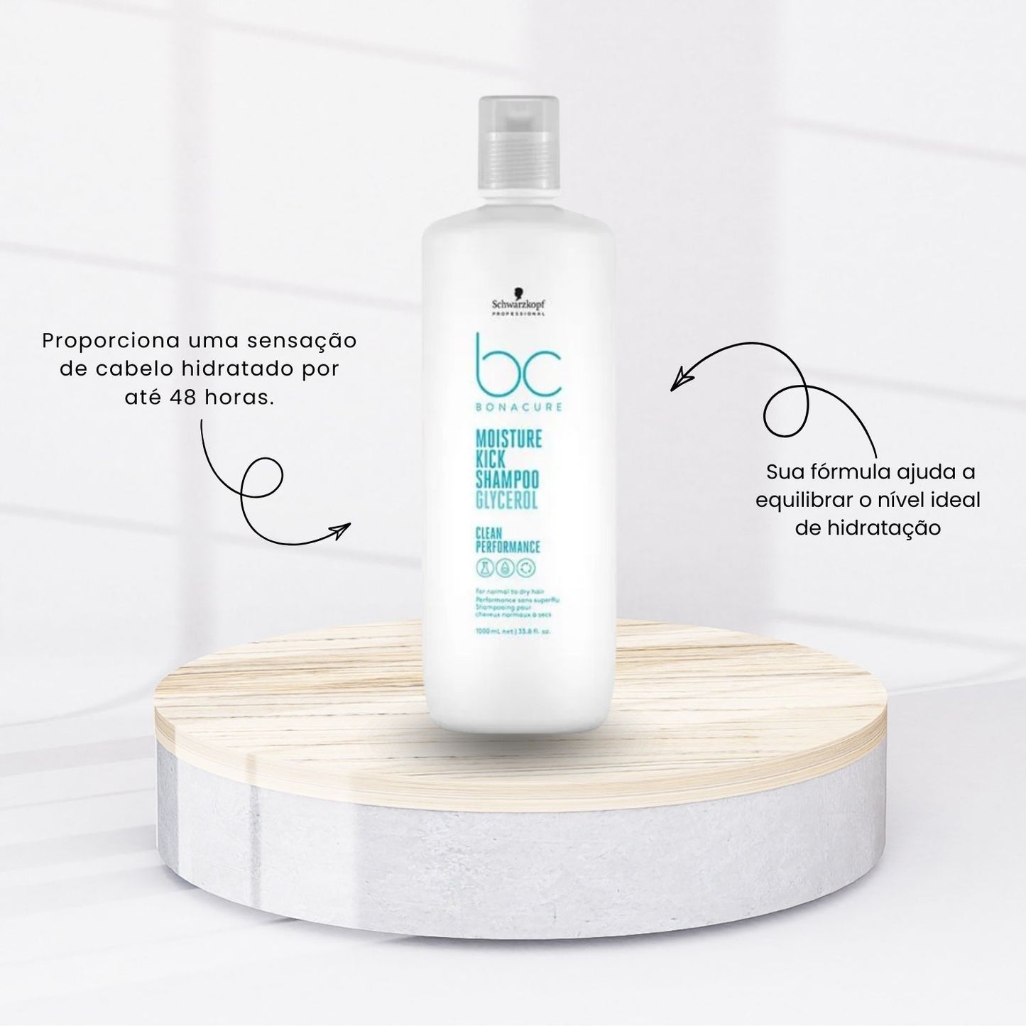 Kit Schwarzkopf Moisture Kick Shampoo e Condicionador 1 Litro