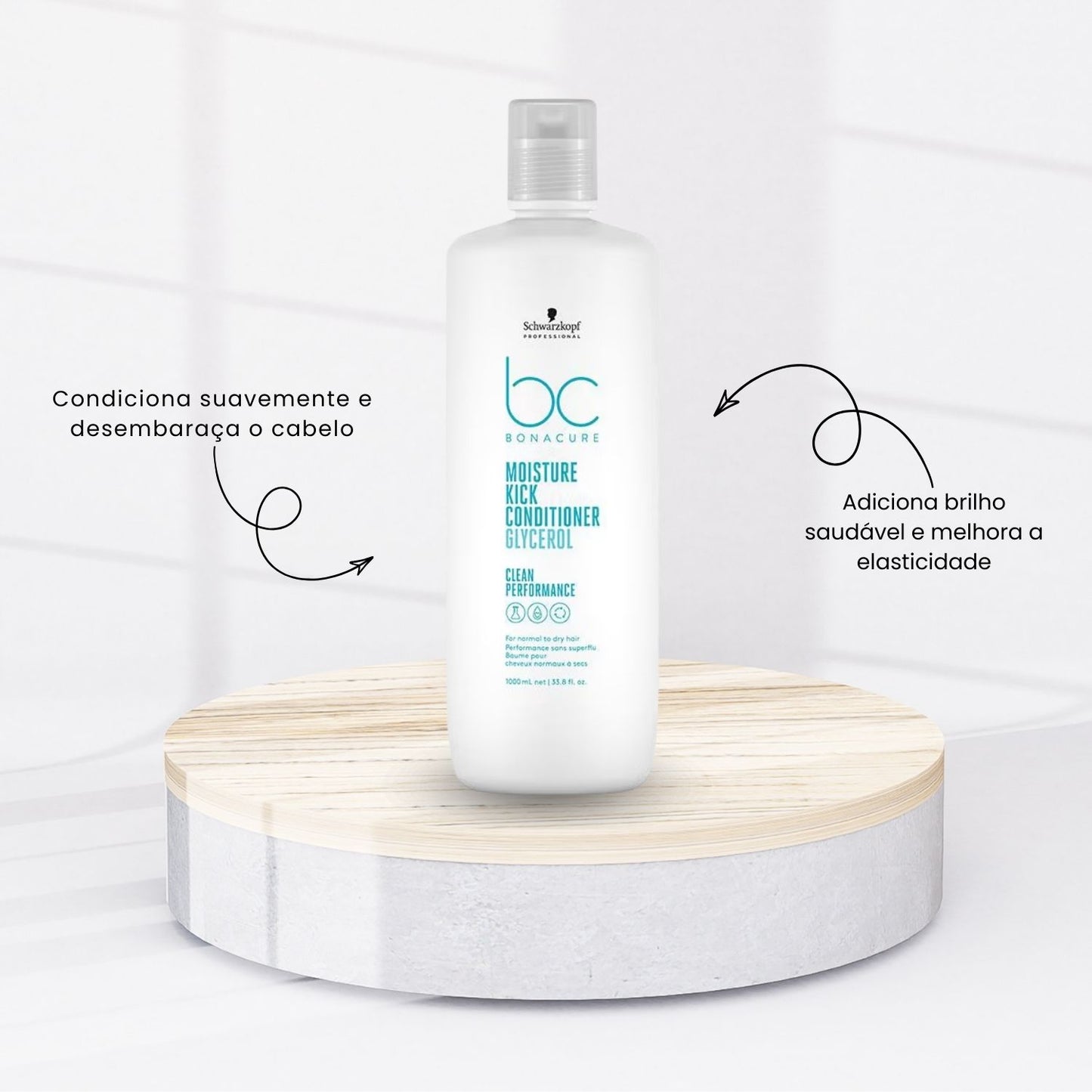 Kit Schwarzkopf Moisture Kick Shampoo e Condicionador 1 Litro