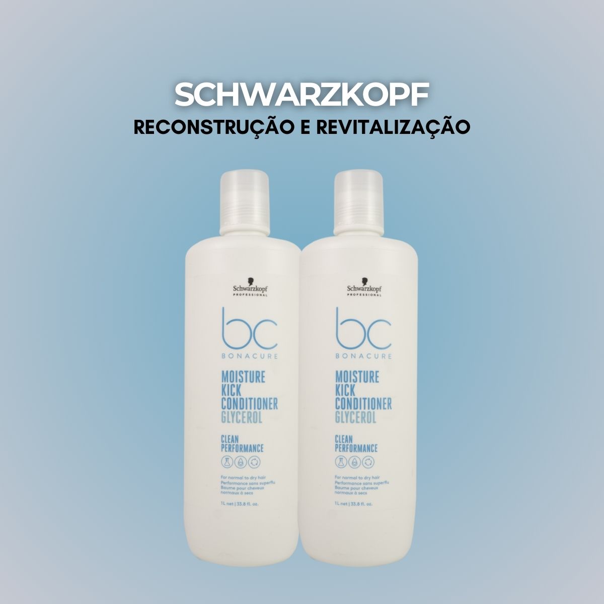 Kit Schwarzkopf Moisture Kick 2 Condicionador 1 Litro